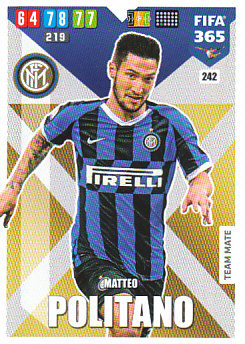 Matteo Politano Internazionale Milano 2020 FIFA 365 #242